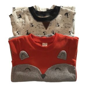 Carter’s Woodland Creatures Bodysuits. 2 pack bundle. 24months.